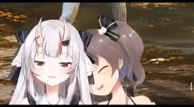 Matsuri & Ayame てえてえ moment