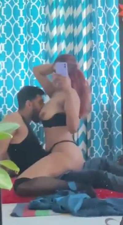 The Way She Sits on him and Him Sucking her Boobs ..Ufff💥