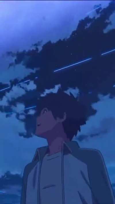 I’m changing my IOS 14 theme (to Kimi No Nawa of course) and this is my live wallpaper