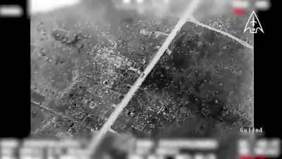 A Ukrainian FPV drone destroys a Russian BM-21 Grad MLRS in a catastrophic explosion after the BM-21 was spotted and followed by a spotter drone