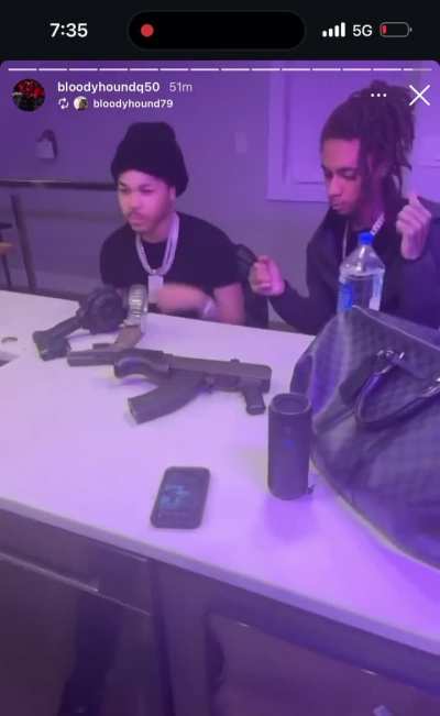 (Bloodhound) Lil Jeff & (Bloodhound) Q50 filming ‘’BH4<wbr>L’’ Music Video before Jeff’s passing 🕊️