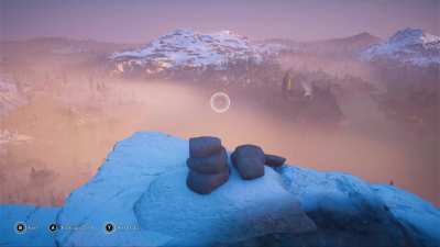 Enjoying the holidays with the Cairn Stones minigame, it's so peacefu... 🎄 🎮