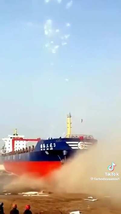 Compilation of ships being launched.