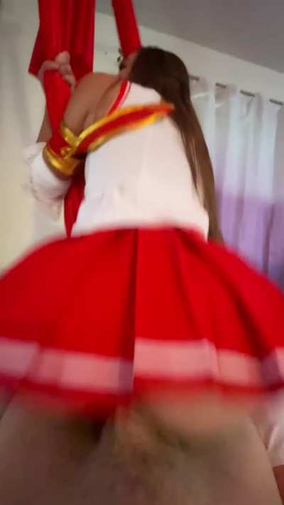 Would you let me ride it with my skirt still on?