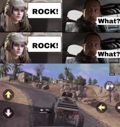 Rock ahead!