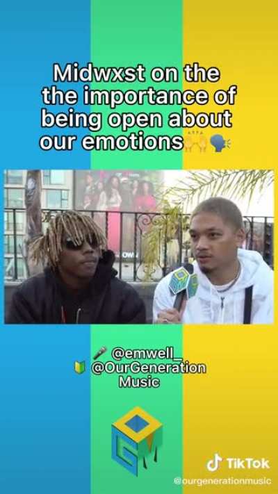 I love it when artists use their platform for GOOD. Rapper Midwxst isn’t afraid to be open about his emotions. MENTAL HEALTH MATTERS!! ❤❤