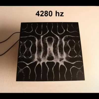 This is what happens when you vibrate salt at high frequencies