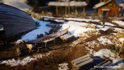 Turning Valhalla's England into a miniature world using Tilt Shift