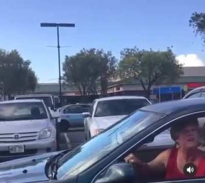 Crazy Karen in Hawaii screams its not enough. Perfect cut in the end