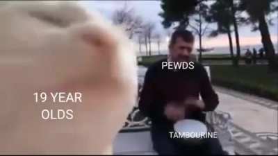 Petition For pewds to recreate this with edgar and tambourine
