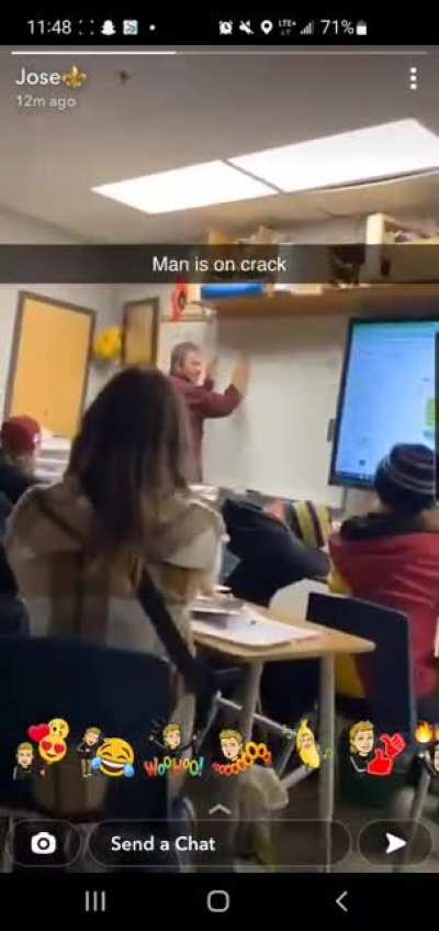 I’d say he’s pretty calm