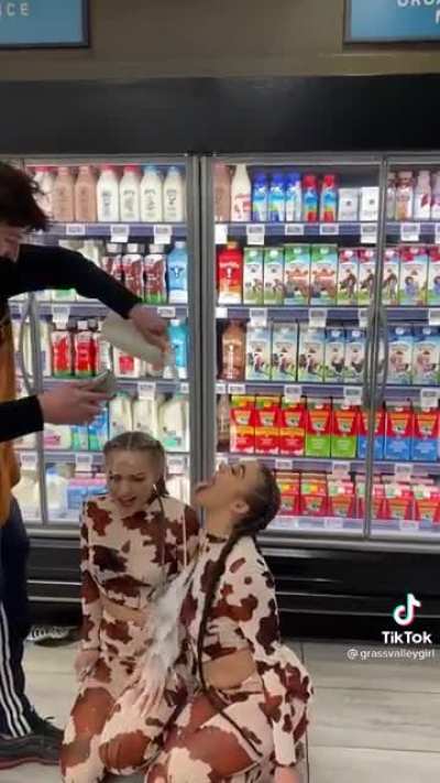 You guys look like cows, can I pour milk on you?