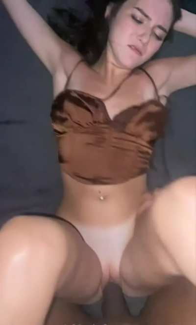 Hottie getting absolutely railed by some BBC while rolling balls!