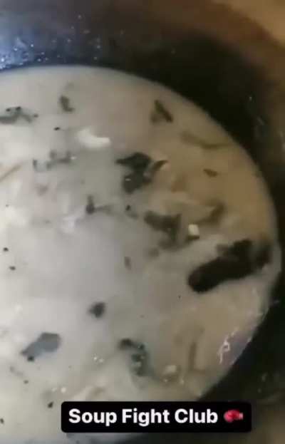 camed in the soup