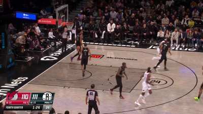 [Highlight] Simons hits the three to break 32 points late in the game.