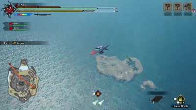Flying across the map to a secret spot
