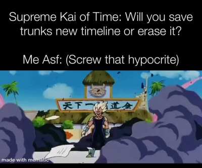 He on a consistent basis, changed his own or others timeline and he has to nerve to yell 