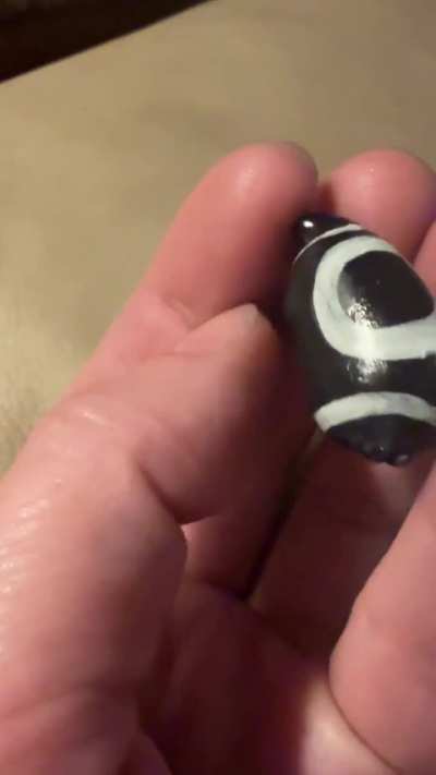 A jewel-eyed ribbon seal I made