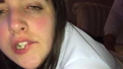 Cumming Hard On BBC In Front Of Boyfriend!
