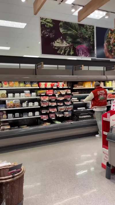 Grown mam records himself going to Target 