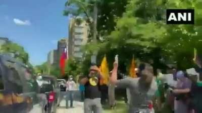 Canada: Regional Tibetan Youth Congress protest against China outside the Chinese Consulate-General in Toronto, raise 
