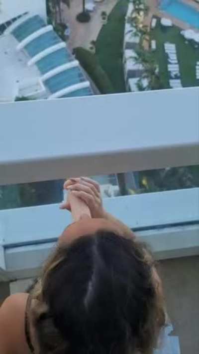 Showing off my skills to the resort