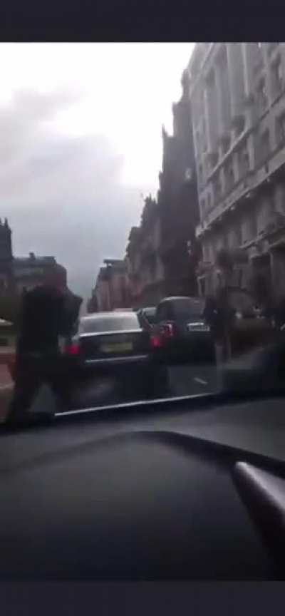 Cocky guy gets floored in Glasgow