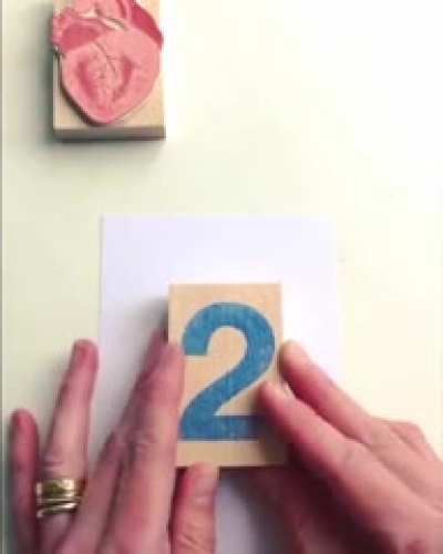 This heart stamp