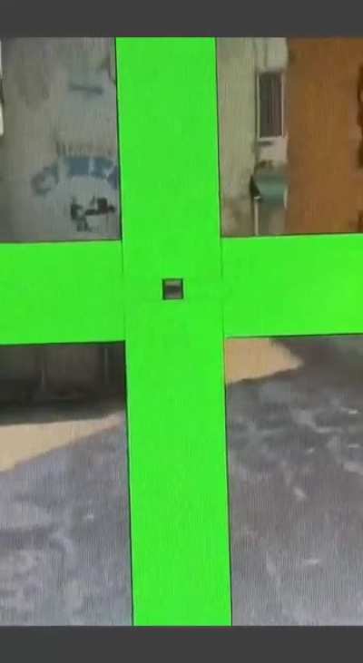 Bro downloaded the premium crosshair 💀