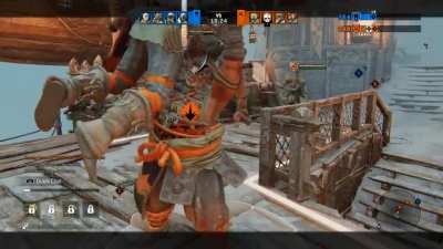 Excited Shaman jumps into lovers arms
