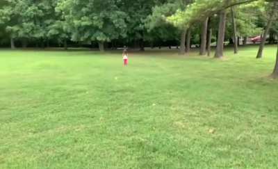 Playing in the park