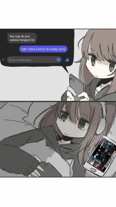 When she says she's busy...