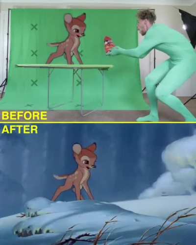 Exclusive behind the scenes footage of Bambi