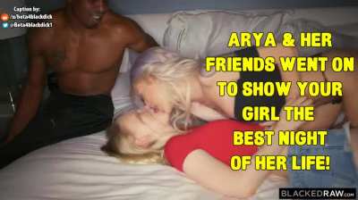 Your girlfriend is going out with her friend tonight, Hopefully she has fun!