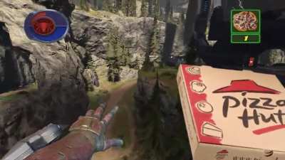 The Pizza Delivery Mission in Halo Infinite (4K 60 FPS link in comments) (OC)