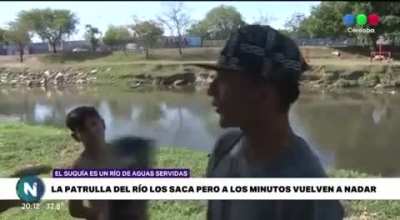 Un chapuzón en el río