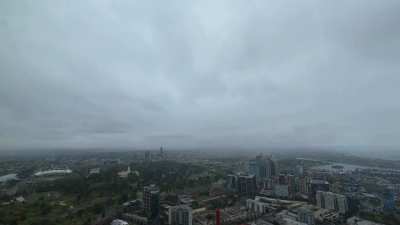 Yesterday's weather in 1 minute.