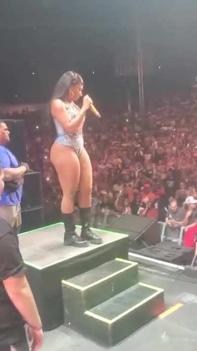 Megan was in my city tonight. I made it on stage. My life is complete ❤️