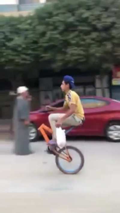 Scientists: you need 2 wheels at least to drive a bicycle. Egyptians : what?!