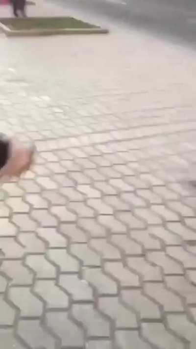 Man attacks group of women with dildo at bus stop