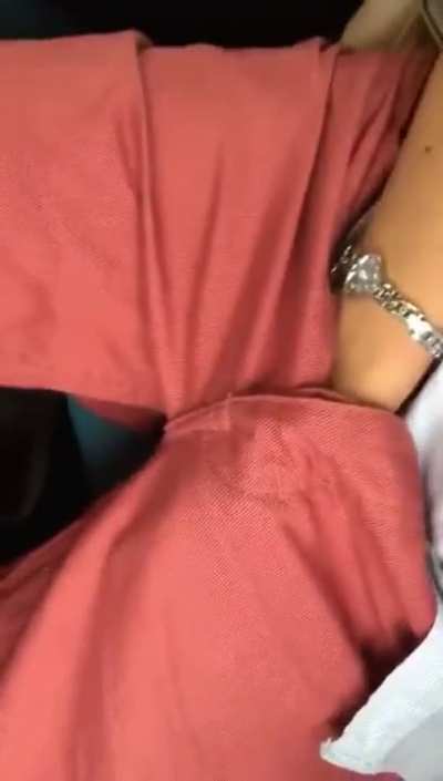 Beautiful shy girl on the train