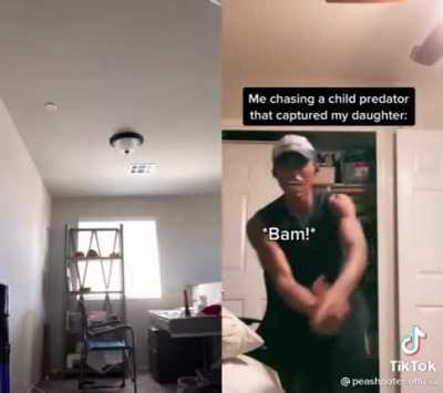 The way he falls