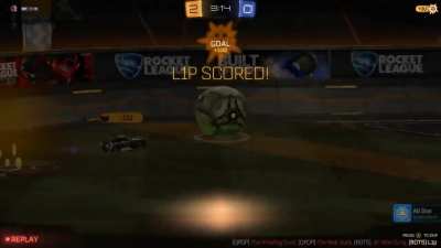 My first flip reset goal (ignore my nonchalant reaction)