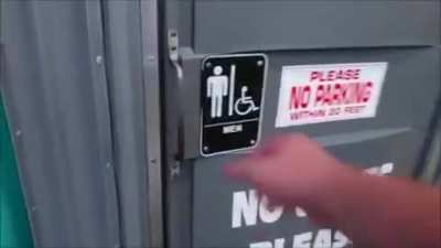 Going to the restroom in a store