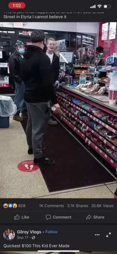 Drunk guy yells N Word and gets SMACKED with Twisted Tea Can