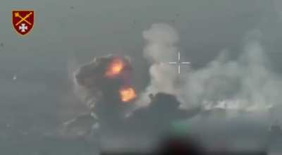 Master class from the 44th separate artillery brigade. Ukrainian soldiers with the help of FH70 howitzers, transferred by the Italian and Estonian allies, destroy the Russian ammunition warehouse in the Zaporozhye direction, summer 2024
