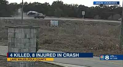 polk county crash kills 4, injures 8.