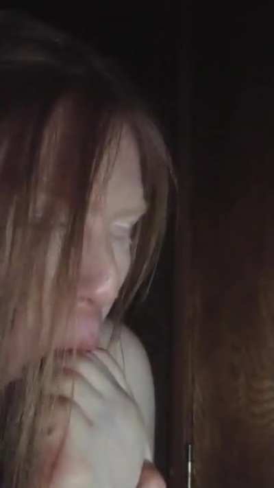 Me sucking my toes!