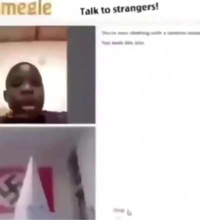 Black Kids meets KKK dummy on Omegle
