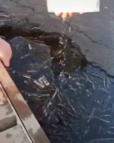 Taking this chunk of ice and dropping it